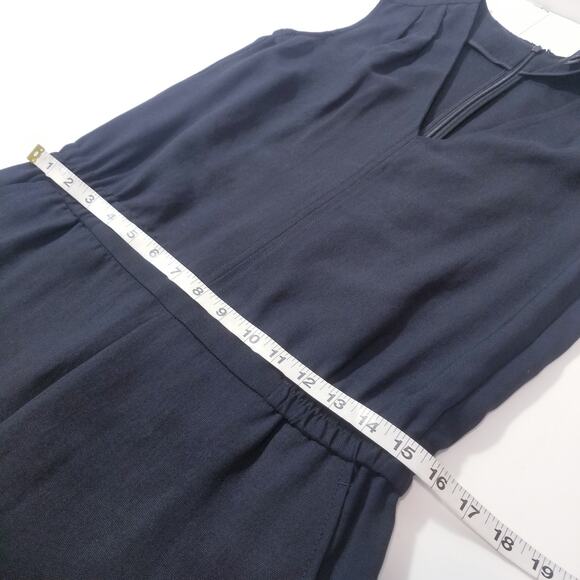 J. Crew Black Jumpsuit Women size 4 Sleeveless V-Neckline - Picture 9 of 15
